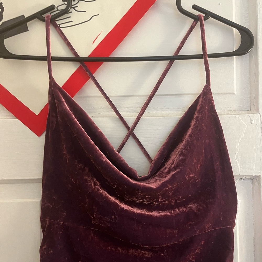 le chateau velvet dress
